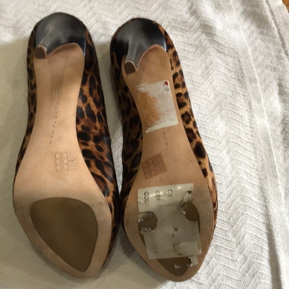 Elie Tahari Animal Print Pony Hair/Leather Heel Pump size 8.5 - Picture 5 of 13